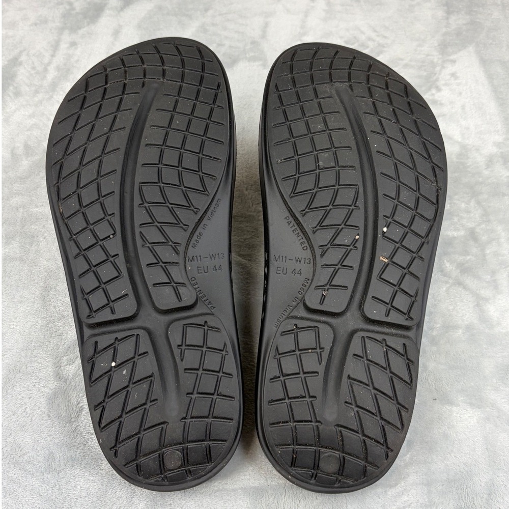 Oofos Mens Slide Sandals OOahh Recovery Black 11 Comfort Waterproof Footwear - Picture 6 of 7